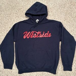 Westside navy/red hoodie